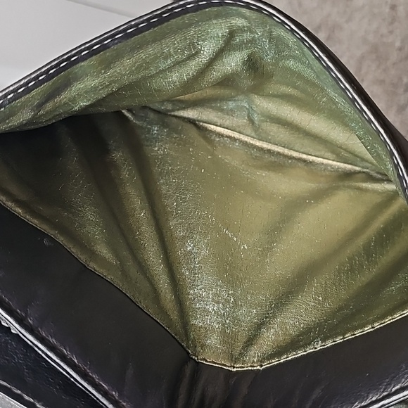 Anne Klein For Calderon Smoke Metallic Crossbody Bag with knotted strap - Picture 5 of 8